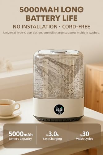 USB Charging Compact Underwear Laundry Washe