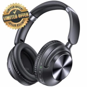 TAGRY Noise Cancelling Headphones 100H Black H09