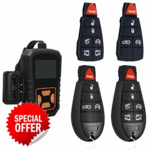 DIY Key Fob Replacement Remote | Fits 2008-2020 Dodge Grand Caravan & 2008-2016 Chrysler Town & Country | Interchangeable 5/7-Button Keyless Entry | FCC IDs: IYZ-C01C