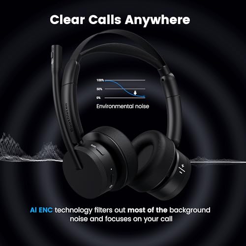 Bluetooth Headset with Microphone for PC