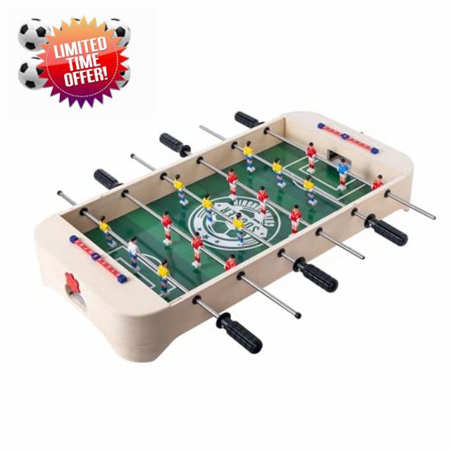 Kids Foosball Tabletop Game Wood Football Table