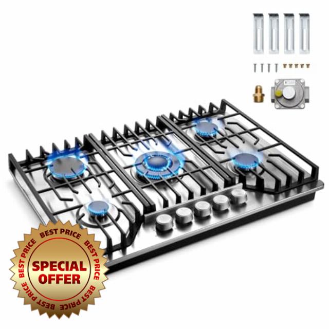34 Inch Gas Cooktop