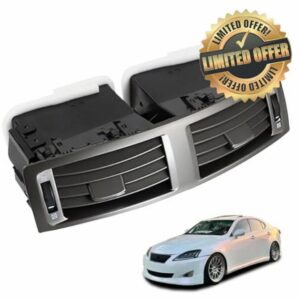 55670-53010 Center Dash Air Vent Panel Dashboard Air Conditioning Outlet with Hand Wheels Compatible with 2006-2009 Lexus IS250 IS350 is F Instrument AC Heater Replaces 556705301