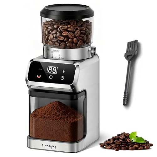 Emojoy Coffee Bean Grinder with 30 Grinding Settings