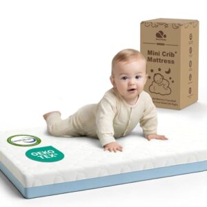 3 Inch Thick Soft & Firm Memory Foam Breathable Portable Pack n Play Mattresses