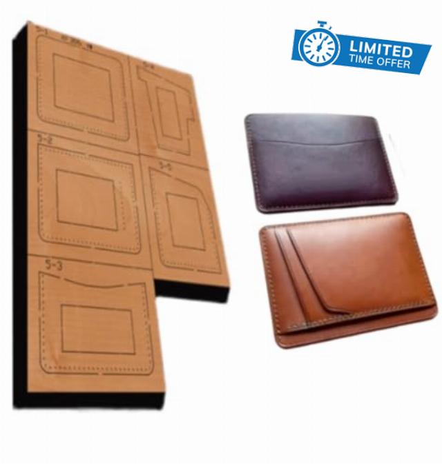  YJIUYUANQ Leather Metal Cutting Die DIY Stamping Punching Cutter Alloy Steel for Handmade DIY Leather Craft Card Holder 100x80mm