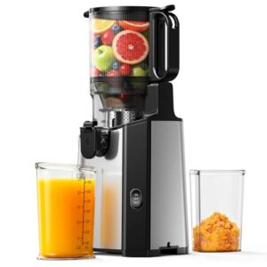EUHOMY 5.7" Wide Feed Chute Juicer Machines with 400W