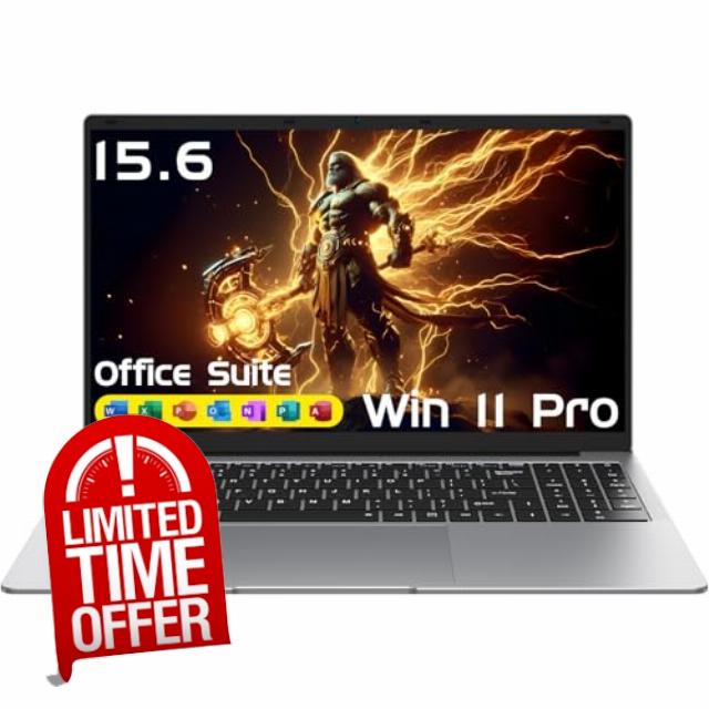 Laptop Computer 15.6" Win11 Pro Laptops 8GB RAM 256GB SSD