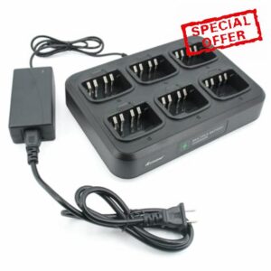 WPLN4226 WPLN4232 Multi Unit Charger for Motorola XPR7550e XPR7350e XPR7580e XPR3500e XPR3300e XPR7550 XPR7350 XPR3500 XPR3300 XPR6550 XPR6580 APX4000 R5 R7 Radio NO-IMPRES