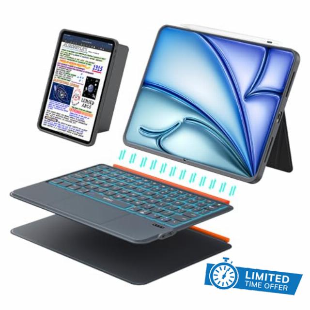 iPad Air 11 inch Case with Keyboard (M3 M2 2025 2024)