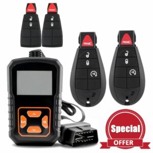 2pcs for Ram 1500 Key Fob Replacement DIY kit for Dodge Ram 1500 2500 3500 2013 2014 2015 2016 2017 Keyless Entry Remote Key GQ4-53T