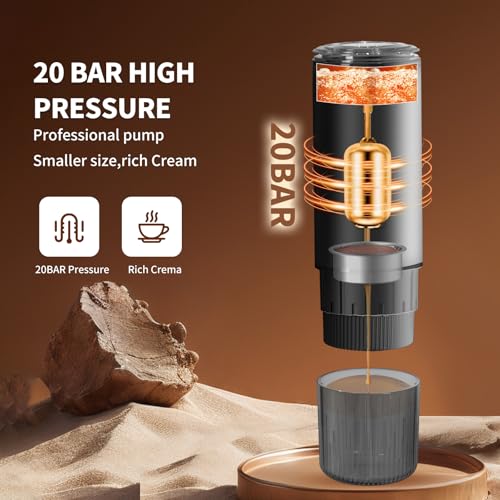 Stainless Steel Travel Coffee Machine for Camping