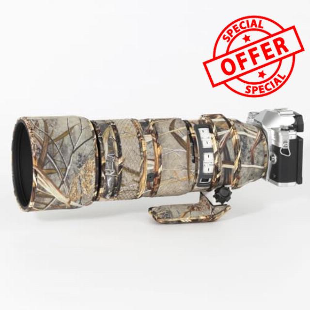 CHASING BIRDS Lens Camouflage Waterproof Coat for Olympus M.ZUIKO Digital ED 50-200mm F2.8 is PRO Rainproof Lens Protective Cover Version IV (Reed Camouflage)