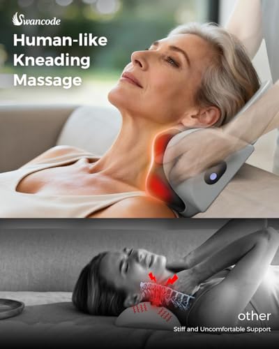 Portable Cordless Neck Massager for Pain Relief Deep Tissue