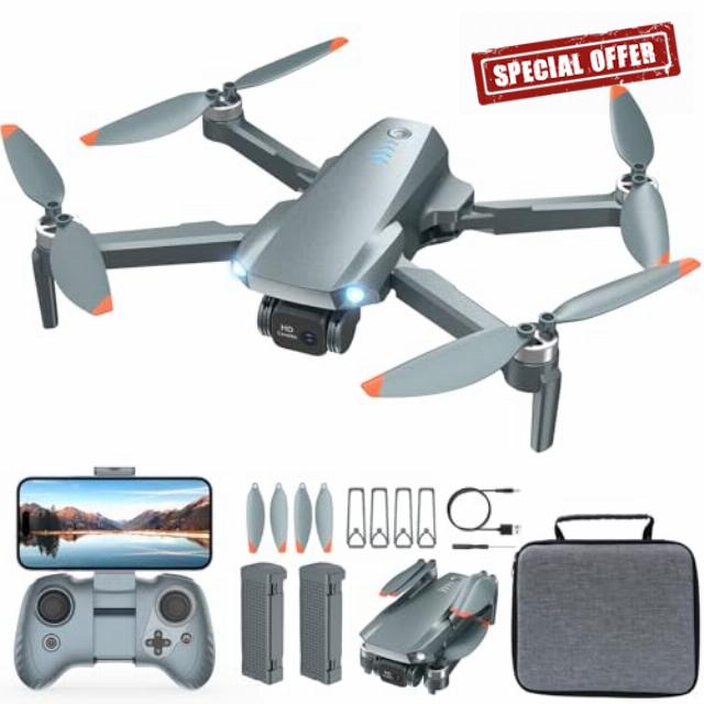 FPV Drone with Camera 1080P HD - Foldable RC Quadcopter for Adults Beginners Kids