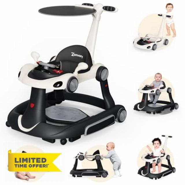 6 in 1 Foldable Baby Walker