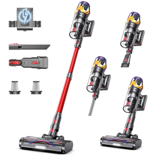 Upgraded 55KPA 650W 70Mins Stick Vacuum with Hurricane Mode
