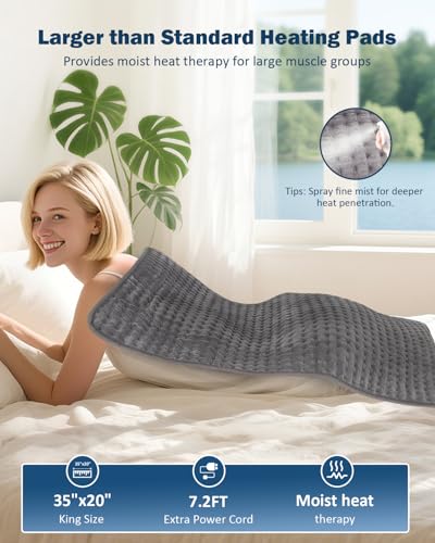 35"x20" Electric Heat Pads for Period Cramps & Body Shoulder
