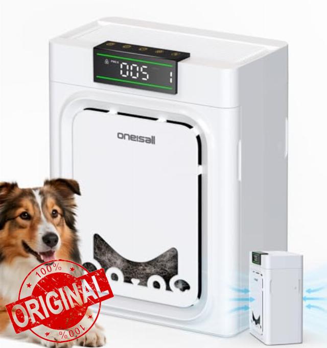 Oneisall Air Purifiers for Home Pets with Double-Sided Inlet
