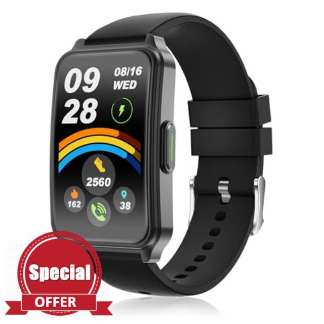 Fitness Tracker (Answer/Make Call)，Smart Watch 24/7 Heart Rate Spo2 Blood Oxygen Monitor Sleep Tracker