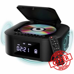 KLIM Boombox E1 – Portable CD Player with Subwoofer – Extra Bass