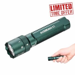 ACEBEAM K1 Rechargeable EDC AA Flashlight with Green Beam