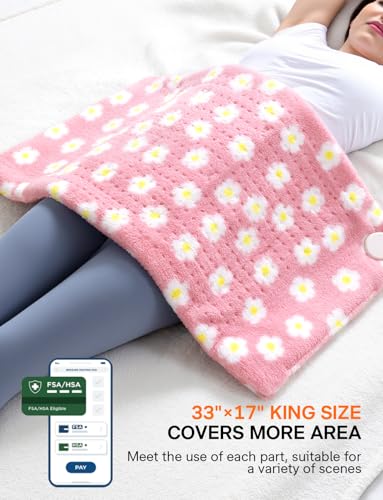 33”x 17” Extra Large Heating Pad for Period Cramps