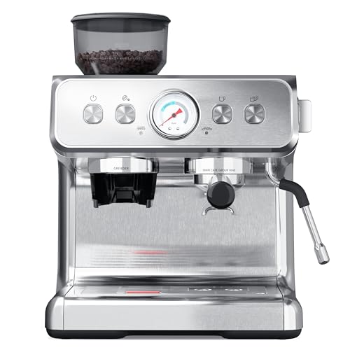 Automatic Espresso Maker with PID Control & Milk Frother Steam Wand