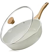 SENSARTE Nonstick Ceramic Frying Pan Skillet, 8-Inch Omelet Pan, Healthy Non Toxic Chef Pan, Indu...