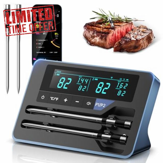 2025 AI Wireless Meat Thermometer
