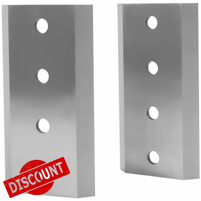2Pcs Brush Chipper Knives Blades Double Edged with 4 Holes Compatible with Vermeer BC1000 BC1000XL Replace 153175001