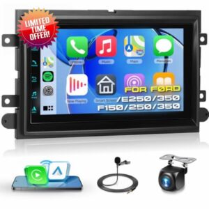 2G+64G Car Radio for Ford F150/F250/F350/E250/E350 Edge Fusion Explorer with Wireless Carplay Android Auto