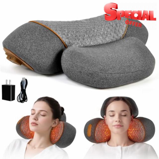 3- in -1 Rechargeable Neck Massage Pillow - Neck Massager