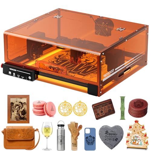 L2 MAX 10W Enclosed Desktop Engraving Machine 300x300mm Bed Size 0.01mm High Precision for Wood