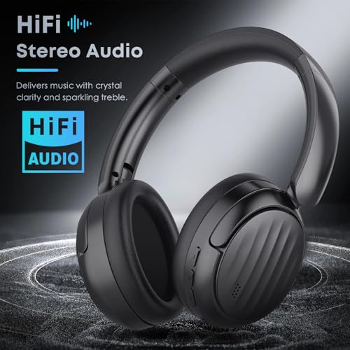 HiFi Stereo Foldable Headphones with Foam Ear Cups for Sports