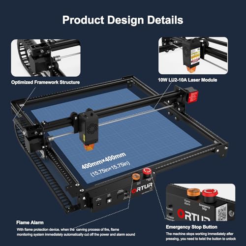15.7'' x 15.7'' Lazer Engraving Machine for Wood