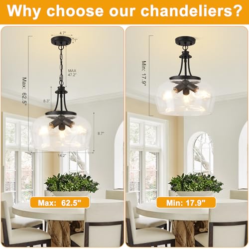 Industrial Pendant Lights Kitchen Island for Bedroom