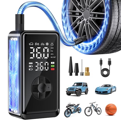 Auto Air Pump for car tires with Digital Tire Pressure Gauge