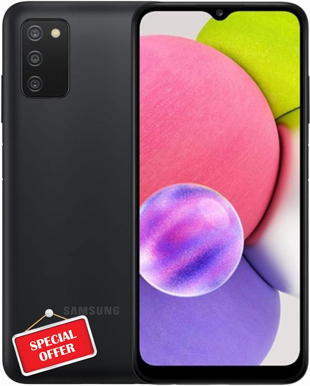 Samsung Galaxy A03s (SM-A037U) 32GB Storage 3GB RAM 6.5-Inch HD+ Display Verizon Prepaid & Postpaid Locked Smartphone Black (Renewed)