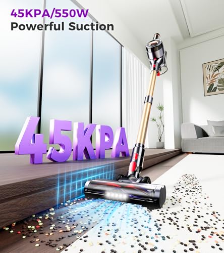 Anti-tangle Stick Vacuum with Self-Standing