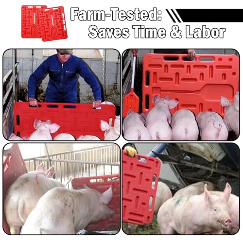 Portable Farm Fencing & Crowding Gate (Red