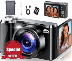 4K Digital Camera for Photography & Travel