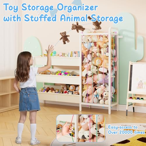 Kids Bookshelf and Toy Storage for Kids Room