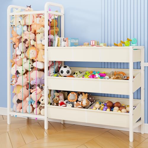 3-Tier Wooden Shelves and 8 Bins