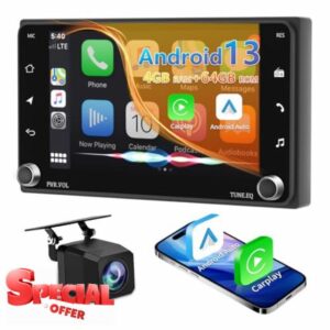 4GB+64GB 7 Inch IPS Touch Screen Android 13 Car Stereo for xB 2004-2015/xD 2008-2014/FR-S 2013-2016/tC 2005-2016 Support wireless Carplay & Android Auto MIrror Link Free Backup Camera FM SWC GPS Radio
