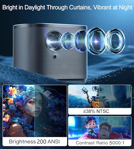 Home HD Projector with Built-in Speaker
