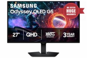 Samsung 27” Odyssey OLED G5 (G50SF) QHD & QD-OLED Gaming Monitor