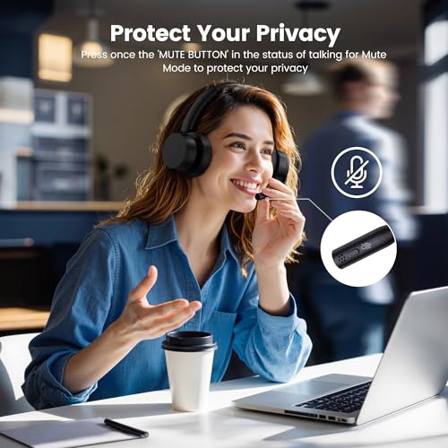with Noise Cancelling/Mute/USB for Call Center/Office/Home/Computer/Teams/Zoom