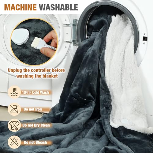 50"x70" Electric Heating Throw Blanket Wearable Heated Robe