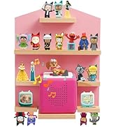 Gieanoo for TonieBox 2/1 Toniebox Shelf, Magnetic Shelf for Tonies Pine Wooden Floating Wall Shel...